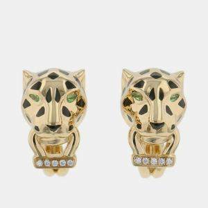 مملوكة مسبقًا أقراط كارتييه بانثير دو كارتييه ذهب أصفر عيار 18 ألماس