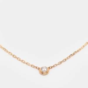 مملوكة مسبقًا Cartier d'Amour Diamond 18k Gold Small Model Necklace