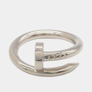 مملوكة مسبقًا Cartier 18K White Gold Classic Juste un Clou Ring US 4.75