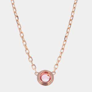 Pre Owned Cartier D'amour 18K Pink Gold Sapphire Necklace