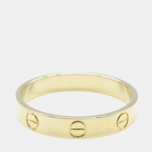 مملوكة مسبقًا Cartier 18K Yellow Gold Small Love Ring EU 56