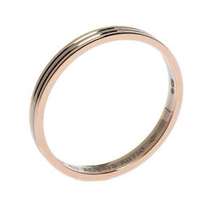 Pre Owned Cartier Trinity 18K Three Tone Gold Wedding Band Ring Size 63