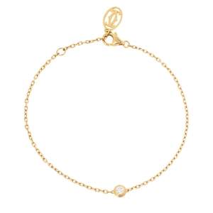 Pre Owned Cartier Diamants Legers De Cartier Diamond 18K Yellow Gold Bracelet SM