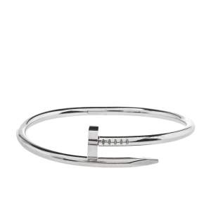Pre Owned Cartier Juste Un Clou 18K White Gold Bracelet 16