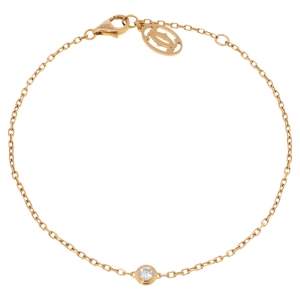 Pre Owned Cartier Diamants Legers De Cartier Diamond 18K Rose Gold Bracelet SM