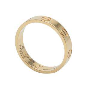 Pre Owned Cartier Love Yellow Gold Narrow Ring Size 50