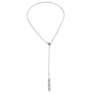 مملوكة مسبقًا Cartier Love 1 Diamond 18K White Gold Lariat Necklace