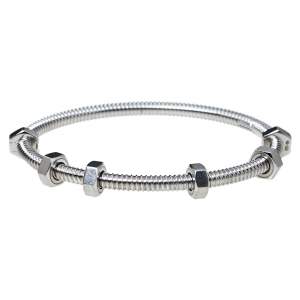 Pre Owned سوار كارتييه "إكرو دو كارتييه" ذهب أبيض عيار 18 مقاس 15