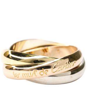 مملوكة مسبقًا Cartier Trinity 18K Yellow Gold, Rose Gold, White Gold Ring Size EU 51 