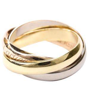 مملوكة مسبقًا Cartier Trinity 18K Yellow Gold, Rose Gold, White Gold Ring Size EU 52 