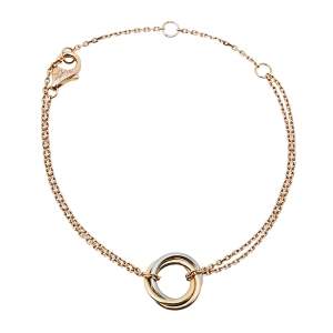 Pre Owned Cartier Trinity 18K Three Tone Gold Bracelet