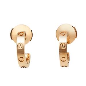 مملوكة مسبقًا Cartier Love 18K Rose Gold Hoop Earrings