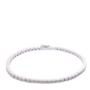 Cartier Lanieres 18K White Gold Diamond Bracelet