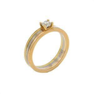 Cartier Louis Vendôme Solitaire Trigold Ring Size 51