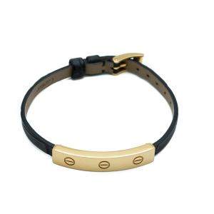 Cartier Love Yellow Gold Leather Bracelet