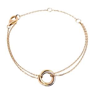 Pre Owned Cartier Trinity de Cartier 18K Three Tone Gold Bracelet