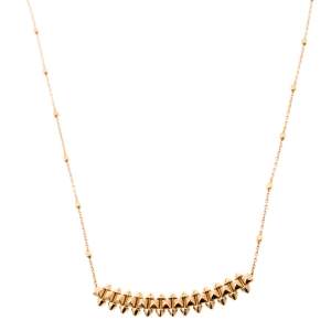 Pre Owned Cartier Clash De Cartier 18K Rose Gold Necklace Small Model