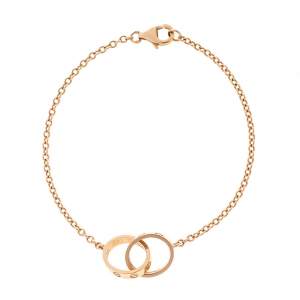 مملوكة مسبقًا سوار كارتييه "لوف" حلقتين متداخلتين ذهب وردي عيار 18