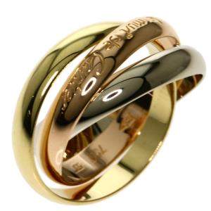 Cartier Trinity 18K Yellow, Rose, White Gold Ring Size EU 53
