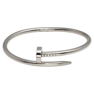 Pre Owned Cartier Juste Un Clou 18K White Gold Bracelet 17