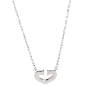 Cartier Hearts And Symbols 18K White Gold Necklace 