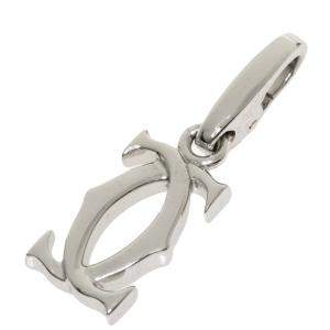 Cartier Double C 18K White Gold Charms and Pendants