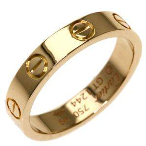 Cartier Mini Love 18K Rose Gold Ring EU 49