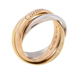 Cartier Trinity de Cartier 18K Three Tone Gold Ring Size 49