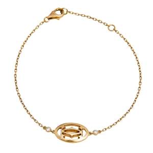 مملوكة مس بقًا سوار كارتييه دبل سي دي كارتييه ألماس وذهب وردي عيار 18 شعار 18