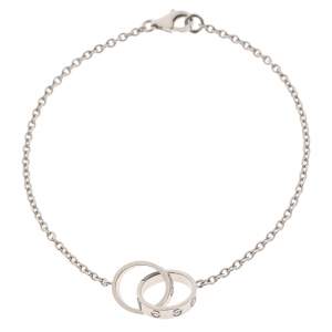 مملوكة مسبقًا سوار كارتييه لوف ذهب أبيض عيار 18 متشابك 