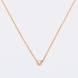 مملوكة مسبقًا قلادة كارتييه ديامور دايموند ذهب وردي عيار 18 موديل مقاس صغير جدًا - إكس سمول