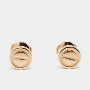 Cartier Love 18k Rose Gold Stud Earrings