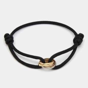 مملوكة مسبقًا Cartier Trinity 18k Three Tone Gold Adjustable Cord Bracelet