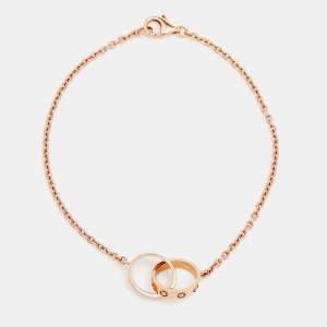 مملوكة مسبقًا Cartier Love Interlocking Loops 18k Rose Gold Bracelet