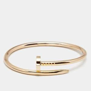 Pre Owned Cartier Juste Un Clou 18K Rose Gold Bracelet 16