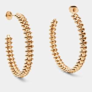 Pre Owned أقراط كارتييه كلاش دور كاتييه ذهب وردي عيار 18 موديل صغير