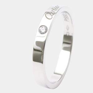 Pre Owned Cartier C De Cartier Platinum Diamond Ring EU 58