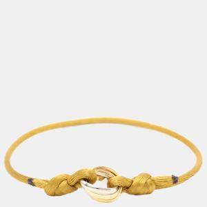 Cartier Trinity 18K Yellow Rose and White Gold Adjustable Cord Bracelet 