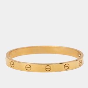 Pre Owned Cartier Love 18k Yellow Gold Bracelet 16