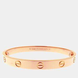 Pre Owned Cartier Love 18K Rose Gold Bracelet 17