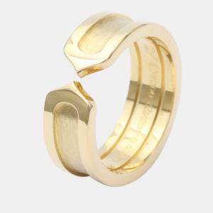 Pre Owned Cartier C De Cartier Vintage 18K Yellow Gold Ring EU 50
