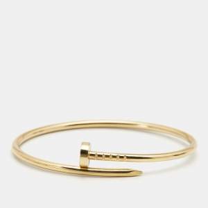 Pre Owned Cartier Juste Un Clou 18k Yellow Gold Small Model Bracelet 15