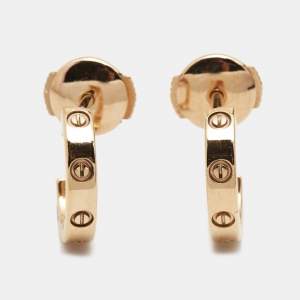 Cartier Love 18k Rose Gold Earrings