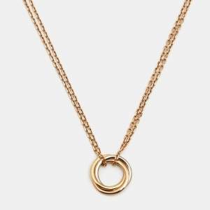 Pre Owned Cartier Trinity 18k Three Tone Gold Necklace