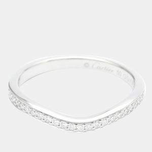 Pre Owned Cartier Ballerine Platinum Diamond Ring EU 50 