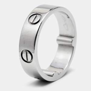 Cartier Love Platinum Band Ring 