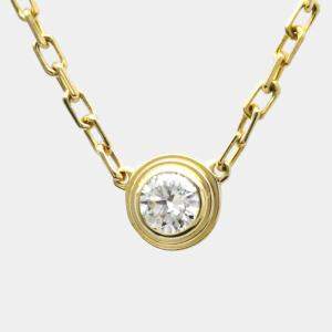 Pre Owned Cartier Diamants Légers 18K Yellow Gold Diamond Necklace