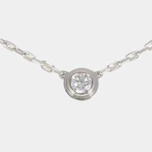 Pre Owned Cartier Cartier  d'Amour 18K White Gold Diamond Necklace