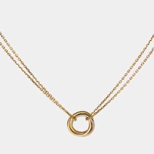 Pre Owned Cartier Trinity 18k Three Tone Gold Necklace