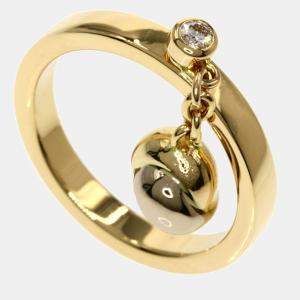 Pre Owned Cartier Trinity Ball 18K Yellow Rose and White Gold Diamond Ring EU 49